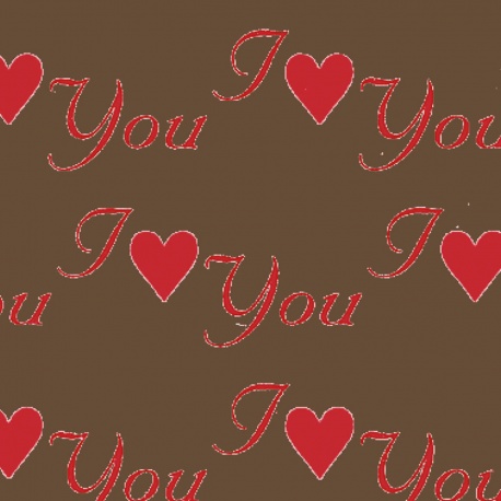 Chocolate Transfer Sheet - I Do, Love