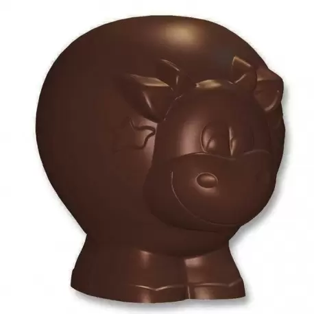 Polycarbonate Chocolate Cow Mold - 97.7 x 84.6 mm -