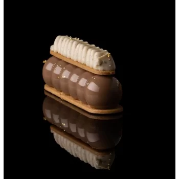 Silikomart Truffle Eclair 75 by Carmine di Donna - 30 x 130 x 27 mm - 600 mL - 8 Cavity