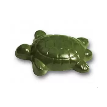 Polycarbonate Chocolate Turtle Mold - 50 x 35 x 12 mm - 3x6 cavity - 275 x 175 mm - 11gr