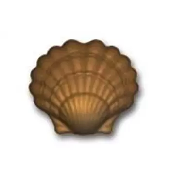 Cabrellon 1166 Polycarbonate Sea Shell Chocolate Mold - 120x139mm - 2x1 cavity Themed Molds