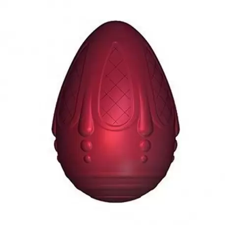 Cabrellon 17556 Chocolate Pasquali Faberge Decorated Egg Polycarbonate Mold - 150x105.3mm - DX+SX - 275x175x24 Easter Molds