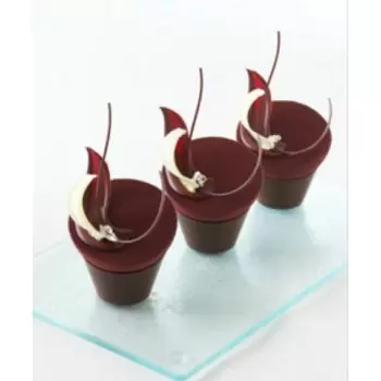 Pastry Chef's Boutique PCB11210 Belgian Chocolate Cups - Pisa Cups Ø49mm - 168 Pcs Chocolate Cups and Truffle shells