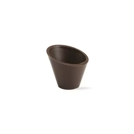 Pastry Chef's Boutique PCB11210 Belgian Chocolate Cups - Pisa Cups Ø49mm - 168 Pcs Chocolate Cups and Truffle shells