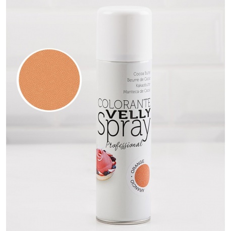 Colorant Orange spray Velly effet velours 250ml - Couleur Orange -  Pâtisserie - Parlapapa