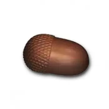 Polycarbonate Chocolate Fall Autumn Acorn Mold - 43 x 25 x 15 mm - 11.5gr - 8x4 Cavity - 275 x 175 mm