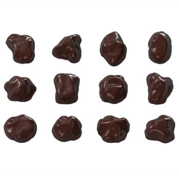 Pastry Chef's Boutique PCB248 Polycarbonate Chocolate Pebbles/ Stones Chocolate Mold - 6x12 Cavity - 275x135x24mm Modern Shap...