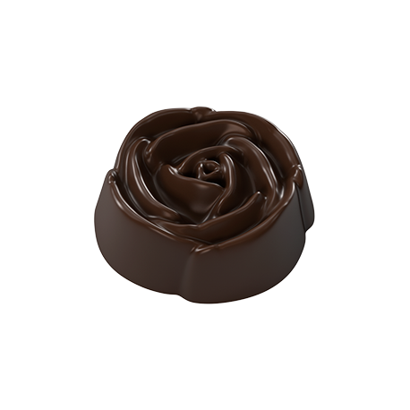 Rose Topped Truffle/Bon Bon Candy Mold