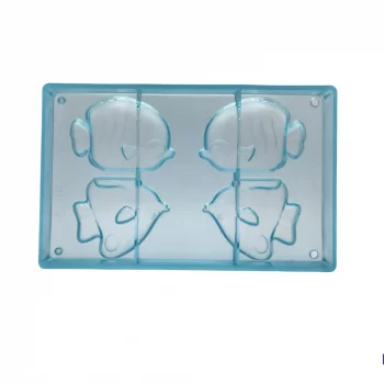 Polycarbonate Chocolate Tropical Fish Mold - 99.4 x 70 mm - 2 x 2 cavity - 275x175 mm