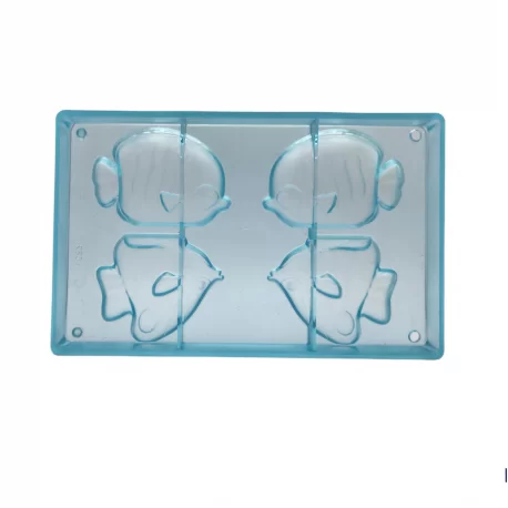 Polycarbonate Chocolate Tropical Fish Mold - 99.4 x 70 mm - 2 x 2 cavity - 275x175 mm