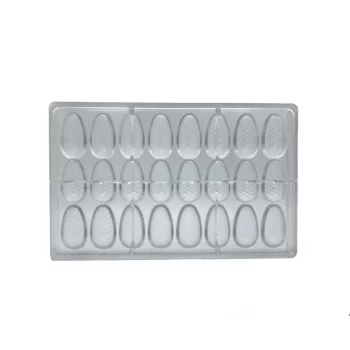 Polycarbonate Chocolate Mold - Pine Cone Chocolate Mold - 45x24x18mm - 14 gr - 3x8 Cavity - 275x175mm