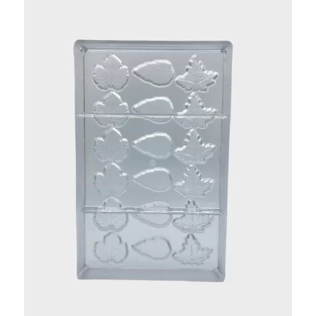 Polycarbonate 3 Autumn Fall Leaf Chocolate Mold - 3 x 6 cavity - 5gr