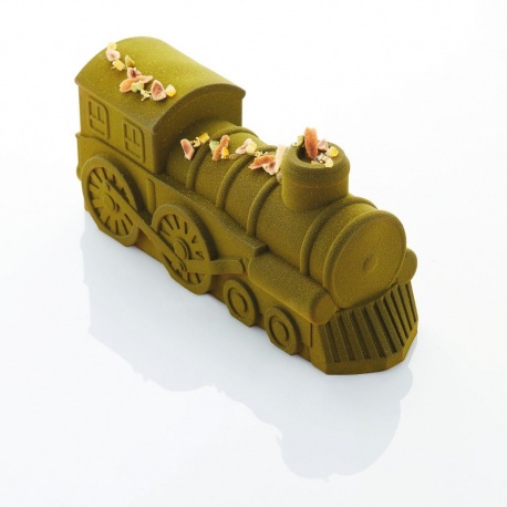 Pavoni KE085 Pavoni Entremet Christmas Train Yule Log Cake Mold - E