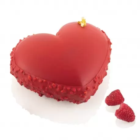 Silikomart Venice 750 Heart Cake Mold - 80mm x 66mm xh12mm - 35ml - 8 cavity