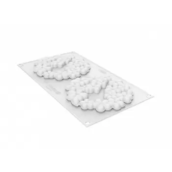 Silikomart Professional Flora 80 Silicone Top Mold - h10mm x Ø140mm - 80ml - 2 cavity