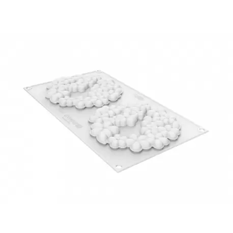 Silikomart Professional Flora 80 Silicone Top Mold - h10mm x Ø140mm - 80ml - 2 cavity