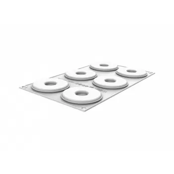 Silikomart Professional Tutu 24 Silicone Top Mold - h8mm x Ø75mm - 24ml - 6 cavity