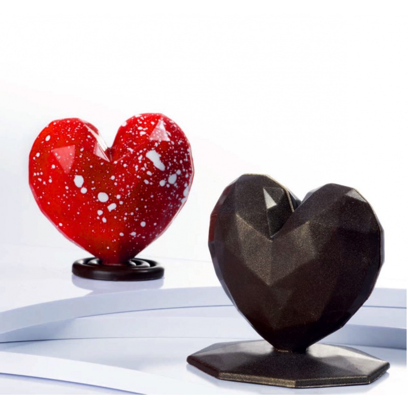 Heart Chocolate Mold Diamond Love Silicone Mold Wedding Candy