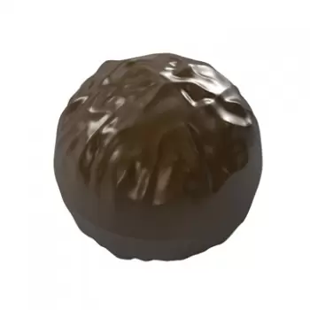 Pastry Chef's Boutique PCB696 Polycarbonate Truffle Shaped Chocolate Praline Mold - Ø26mm x Ø26mm - 11gr - 44 Cavity - 275x20...