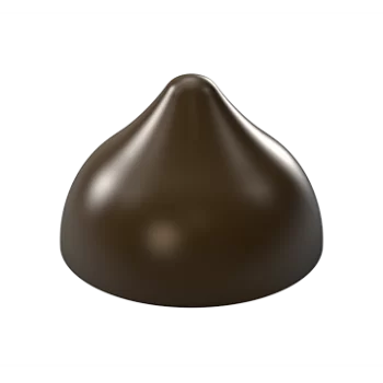 Pastry Chef's Boutique PCB783 Polycarbonate chocolate drop praline Mold - Ø32mm x 21mm - 10gr - 4x7 Cavity - 275x175x25mm Tra...