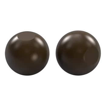 Pastry Chef's Boutique PCB529 Polycarbonate Magnetique 3D Chocolate Truffles Bon Bons Mold - Ø 26 mm x 26 mm - 11gr - 4 x 7 C...