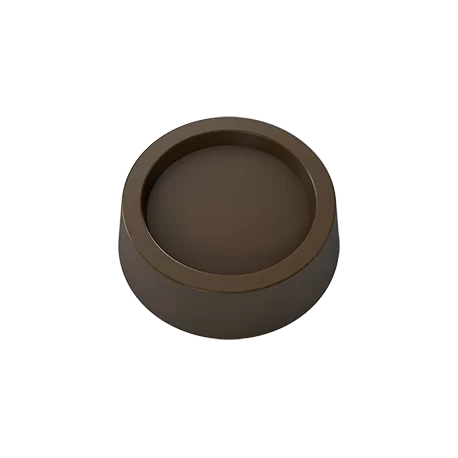 Pastry Chef's Boutique PCB838 Polycarbonate Circle Chocolate Mold - 35mm x 11mm - 10gr - 4x6 Cavity - 275x175x25mm Traditiona...