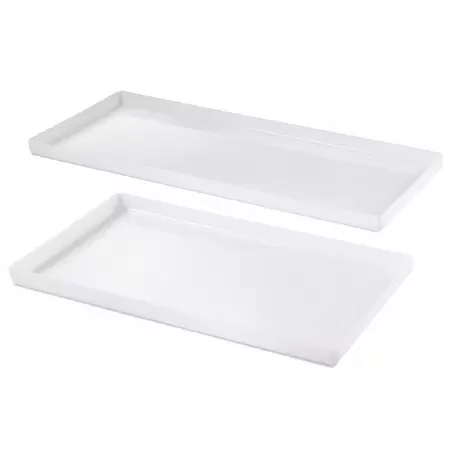 Martellato 51VP024510 Opaline Edged Display Tray - 45cm x 10cm x h 2.5cm Plates and Trays