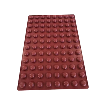 SILMAE Professional Silicone Pastry Mold - Mini Pebbles - Ø30X14.60 mm – 96 cavity - 8.3 ml