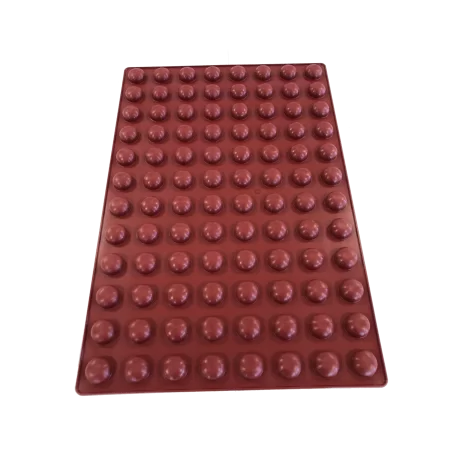 SILMAE Professional Silicone Pastry Mold - Mini Pebbles - Ø30X14.60 mm – 96 cavity - 8.3 ml