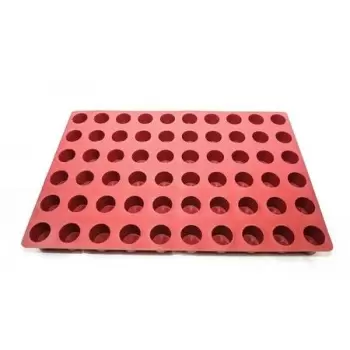 SILMAE Professional Silicone Pastry Mold - Cylinder - Ø40X40 mm – 60 cavity - 50.2 ml