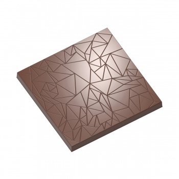 Chocolate World CW1887 Polycarbonate Square Chocolate Mold - 30.5 x