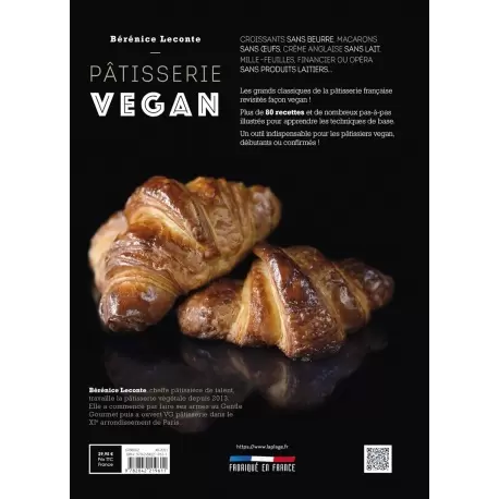 PVEGANfr Pâtisserie Vegan by Madame Bérénice Leconte - Paperback - French Language Pastry and Dessert Books