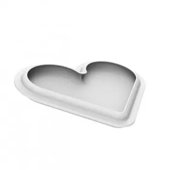 Silikomart LEVEL HEARTS 580 Mold - 190mm x 155mm x H 12.5mm - 580ml