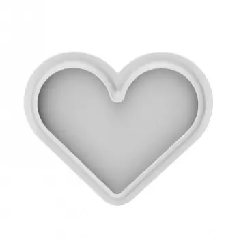 Silikomart LEVEL HEARTS 580 Mold - 190mm x 155mm x H 12.5mm - 580ml