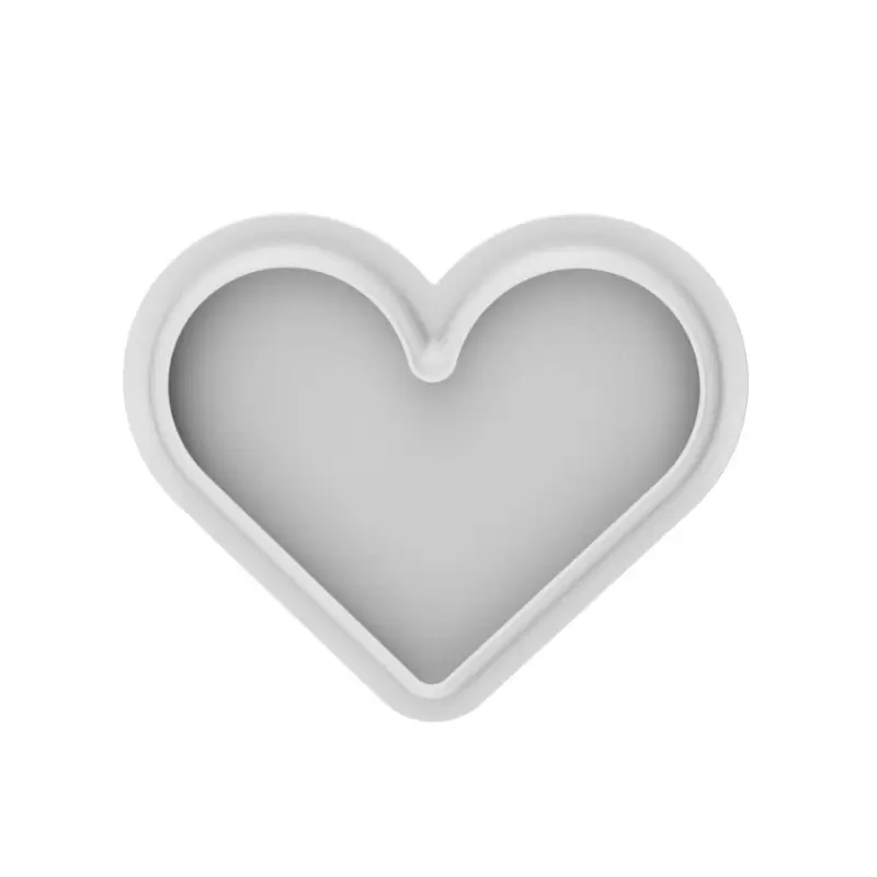 Silikomart LEVEL HEARTS 580 Mold - 190mm x 155mm x H 12.5mm - 580ml