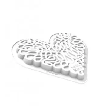 Silikomart LEVEL HEARTS 580 Mold - 190mm x 155mm x H 12.5mm - 580ml