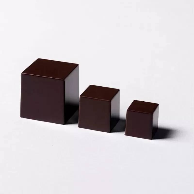 Pavoni Polycarbonate Cubo Chocolate Cube Mold - Ramon Morató - 17mm x 17mm x h 17mm - 45 cavity - 5ml