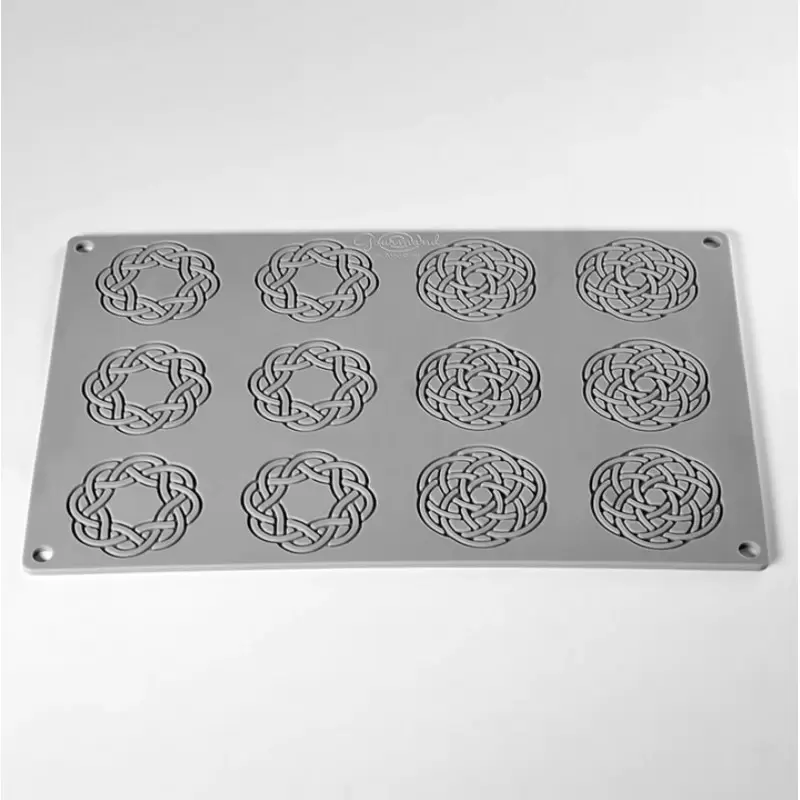 Pavoni Italia Optique Decoration Silicone Mold by Paolo Griffa - Ø mm x 55mm x h 2mm - 12 cavity