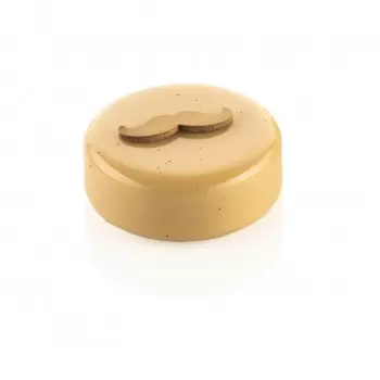 Silikomart Entremet Mustache Chablon Mat - 2 cavity sizes 39mm x 12mm and 70mm x 21mm - 43 cavities