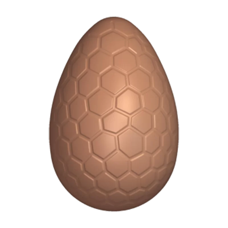 Polycarbonate Honeycomb Chocolate Egg Mold - 90mm x 60mm - 4 cavity