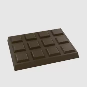 Polycarbonate Mini Bars Mold - 40mm x 30mm x 5mm - 6gr - 15 cavity