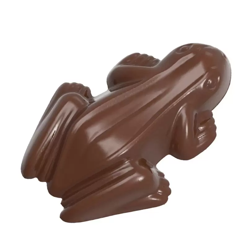 Polycarbonate Frog Chocolate Mold - 66mm x 45mm x h 14mm - 20gr - 10 cavity