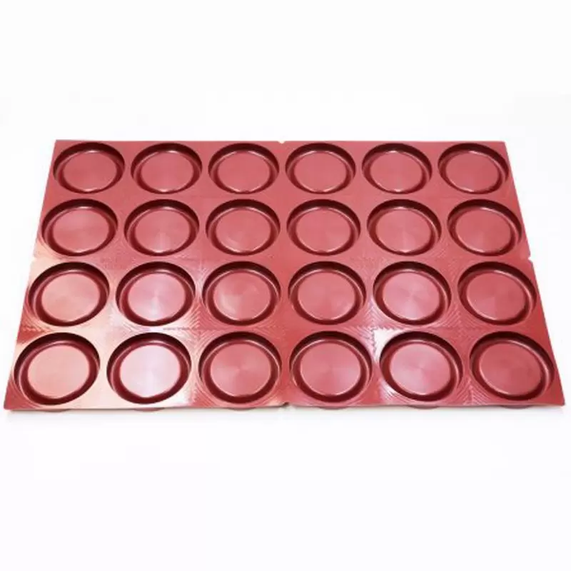 SILMAE Professional Silicone Pastry Mold - Easy Pie by Frédéric Bourse - Ø90mm x 15mm - 58ml - 24 cavity