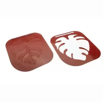 SILMAE Professional Silicone Monstera Leaf Decorative Sugar Chablon Mold - 150mm x 50mm x h 1mm