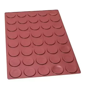 SILMAE Professional Silicone Pastry Mold - Florentine Biscuit - Ø 60mm x 4mm – 11.5 ml - 40 cavity