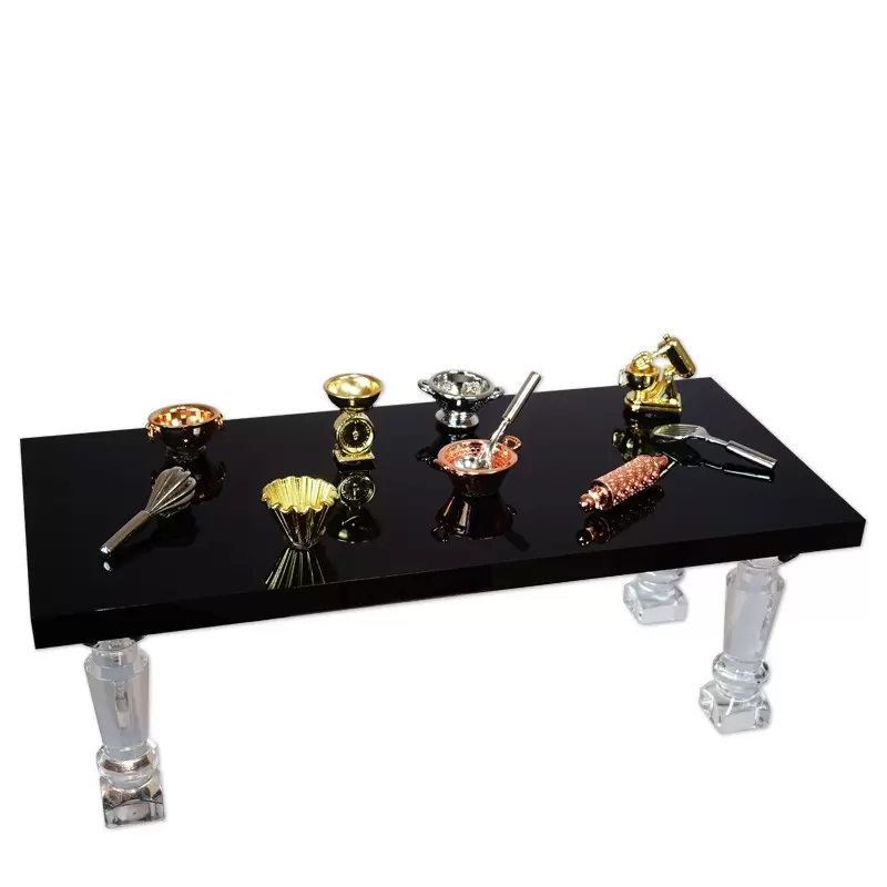 Prime Galette des Rois King's Cake Charms Collection Black Design Table Display without Charms