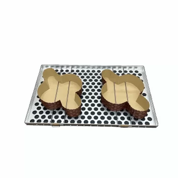 Girapanettoni Aluminum Panettone Baking Tray with Pin Locking Clamps - 40cm x 60cm