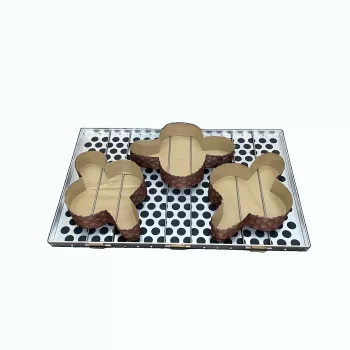 Girapanettoni Aluminum Panettone Baking Tray with Pin Locking Clamps - 40cm x 60cm