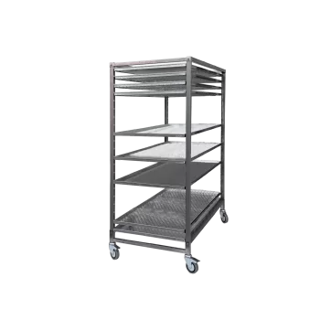 Smart Tray Trolley with Adjustable Guides and Anti-Release System - 60cm x 80cm