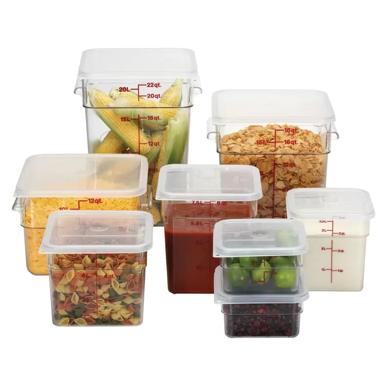 Cambro Camwear Camsquares Classic Food Storage Container - 2 QT - Clear